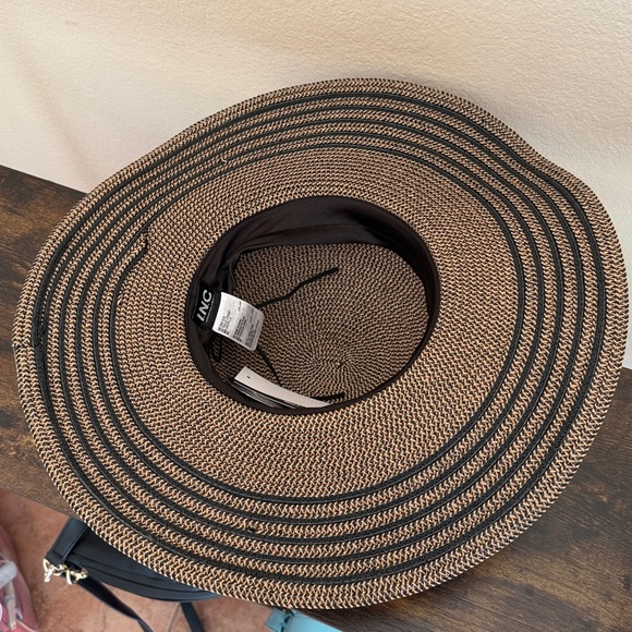 INC Elegant Striped Wide-Brim Hat - Picture 7 of 11